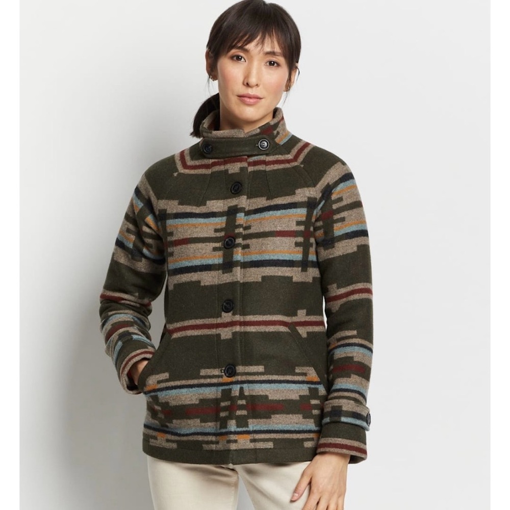 Pendleton Women’s Wool Blend Tobbogan Coat Size Large NWT - Picture 10 of 12
